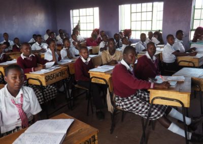 Students in class at Safina Haji Secondary